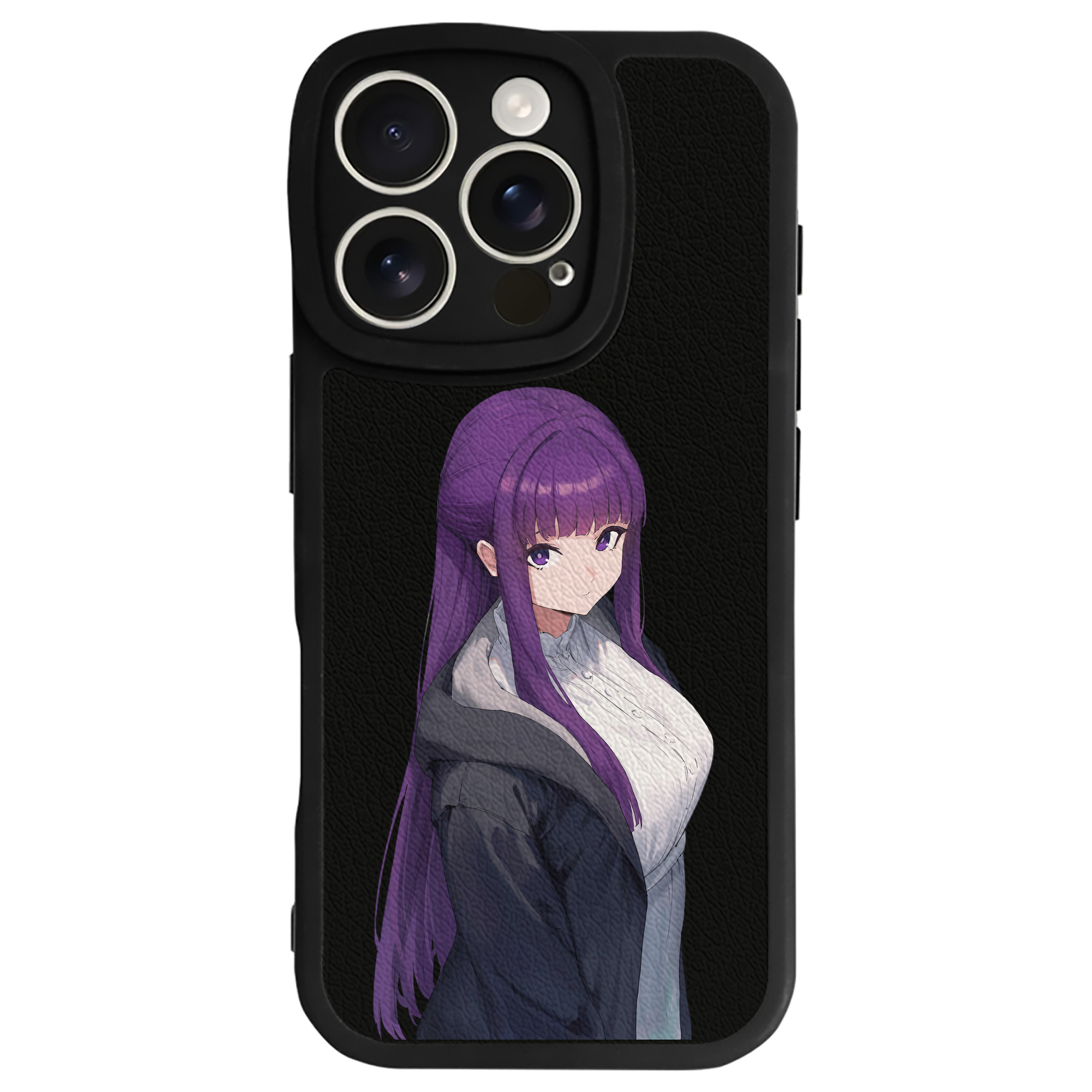 （画像用） 葬送のフリーレン Frieren 【iPhone 16シリーズ対応】シリコンスマホケース（レザー調） 材質：シリコン